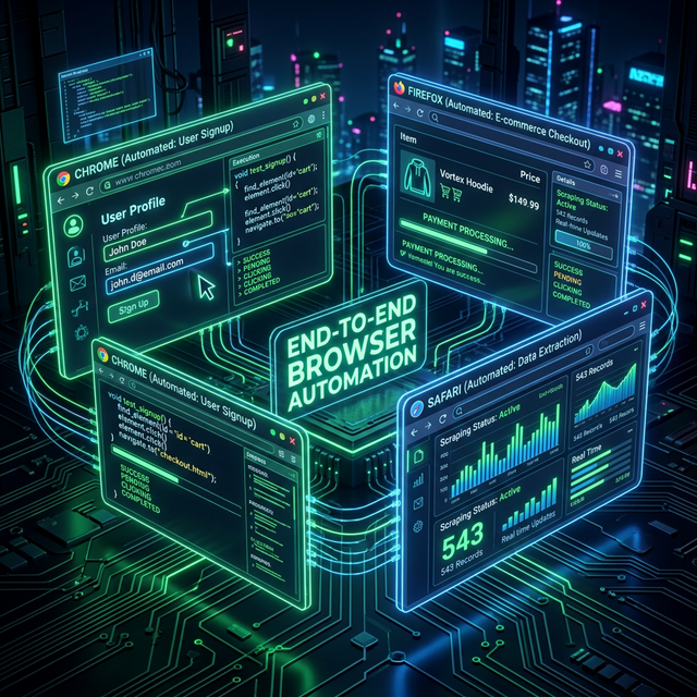 E2E Browser Automation services by Jana Vinay Jivan Kumar